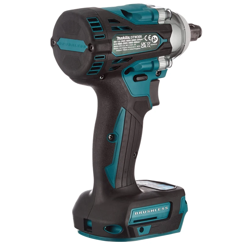 Makita DTW300Z 18V Li-ion LXT Brushless Impact Wrench 1/2″ 330 N·m Forward/Reverse Rotation Auto Stop Mode Electric Wrench