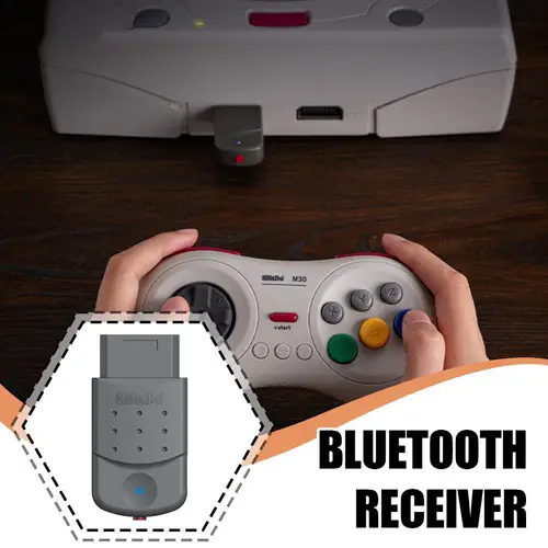Imagen 1 del producto Receptor Retro Bluetooth 8BitDo para Saturn (consola de juegos Saturn) Windows 10/11 adaptador inalámbrico de conexión Bluetooth/USB