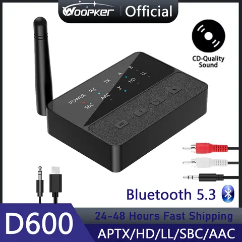오디오 어댑터 블루투스 5.3 무선 수신 및 송신 장치는 RCA AUX Qualcomm QCC3040 칩을 사용하여 AptX/HD/LL을 지원합니다.