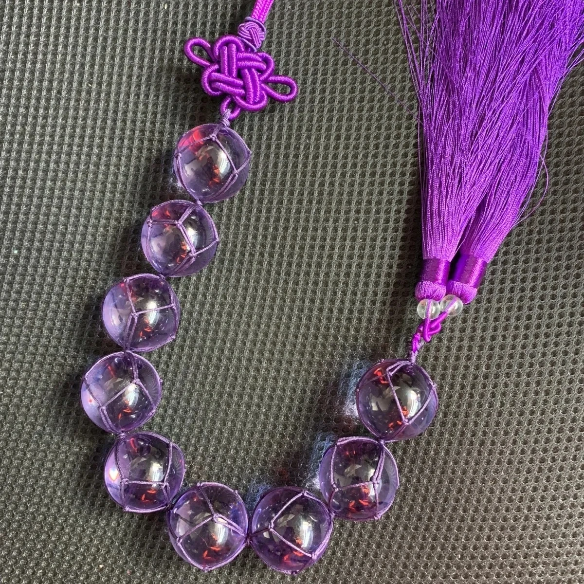 Natural Amethyst Nine Star Conjunctive Crystal Ball Pendant Auspicious Nine Purple From The Fire Transport Crystal Ball Car Home