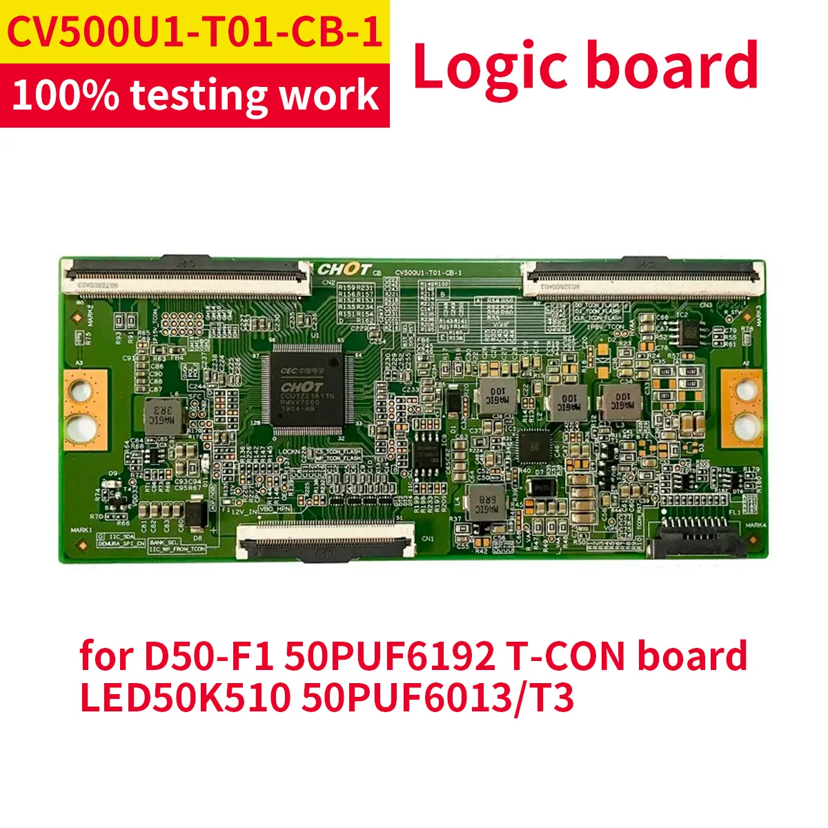 

CV500U1-T01-CB-1 Tcon Board For TV Display Equipment T Con Card Replacement Board Plate T-CON Board CV500U1 T01 CB 1