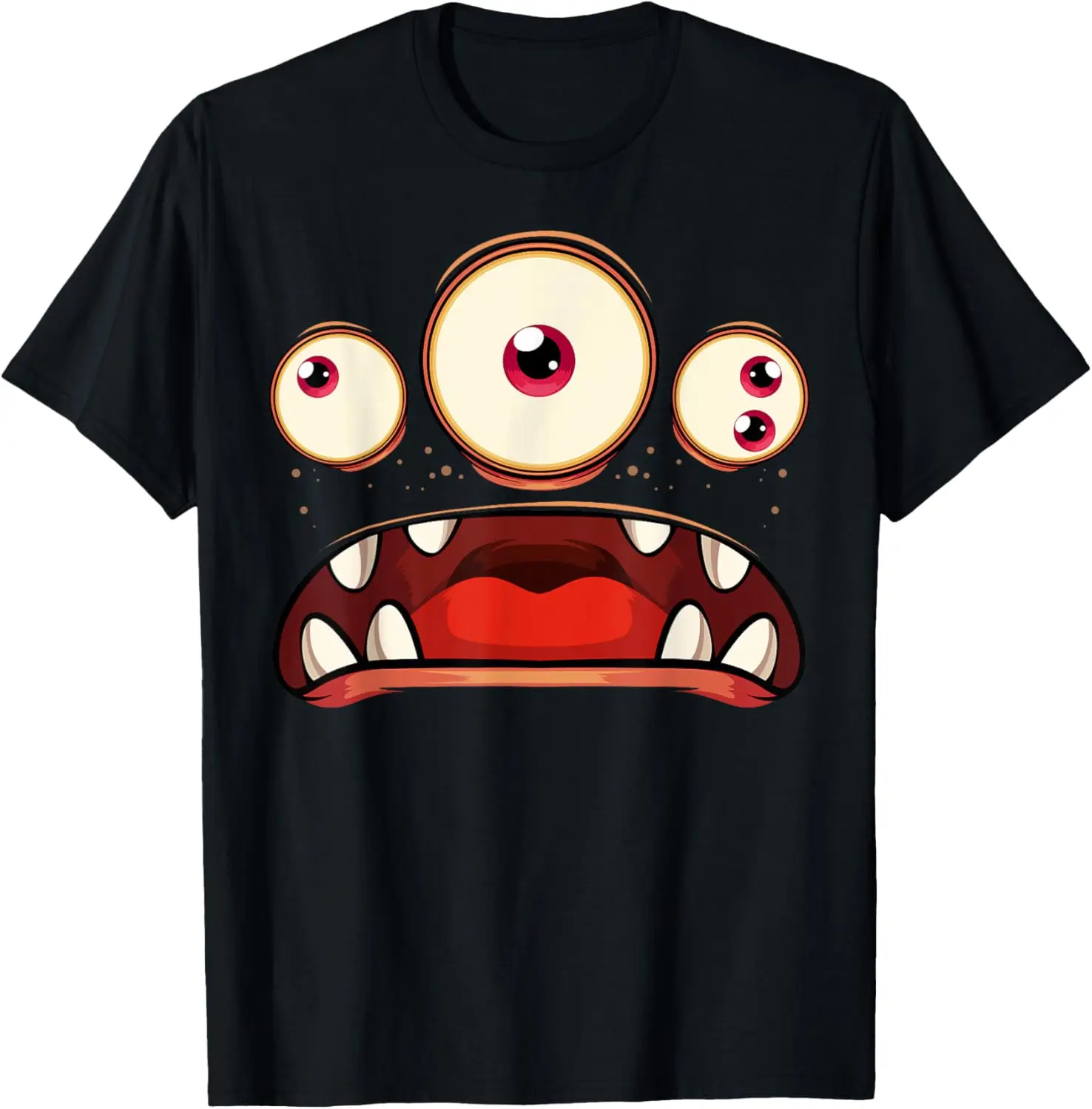 Three Eyed Monster Lazy Halloween Costume Scary Eyeball T-Shirt