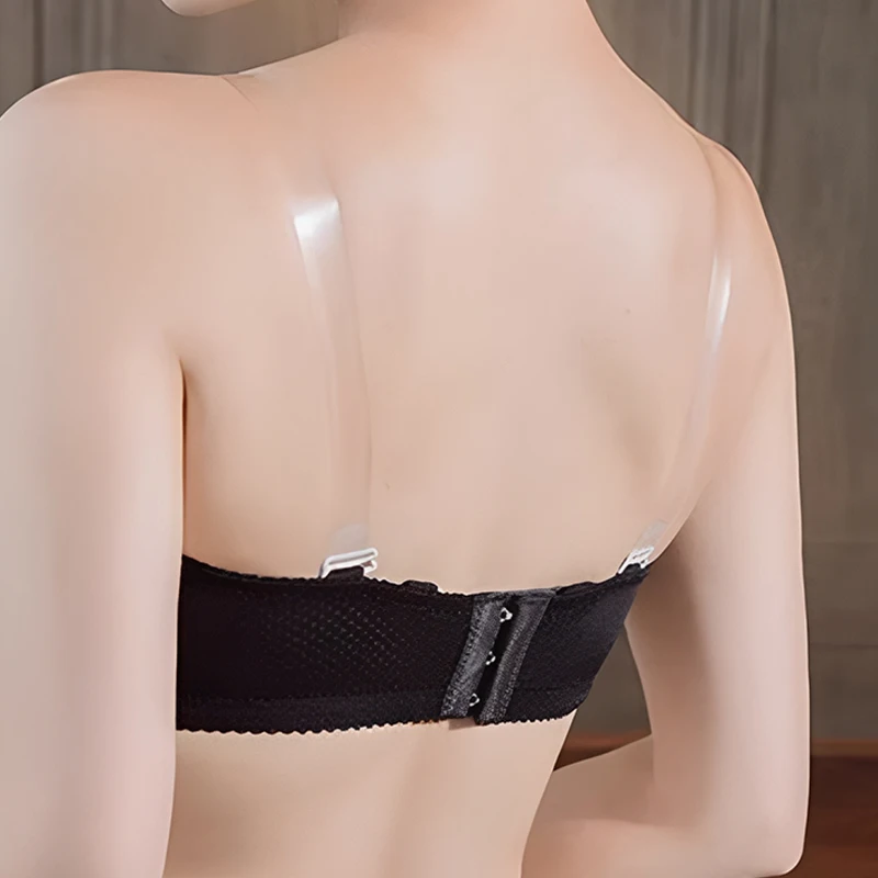 Women Invisible Non-slip Clear Bra Straps Seamless Replacement Underwear Accessory