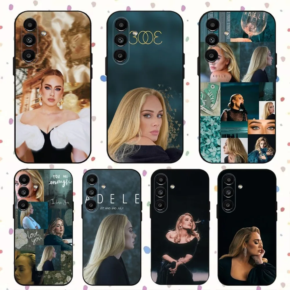 Singer Adele A-Adkins   Phone Case For Samsung S24,S21,S22,S23,S30,Ultra,S20,Plus,Fe,Lite,Note,10,9,5G Black Soft Cover