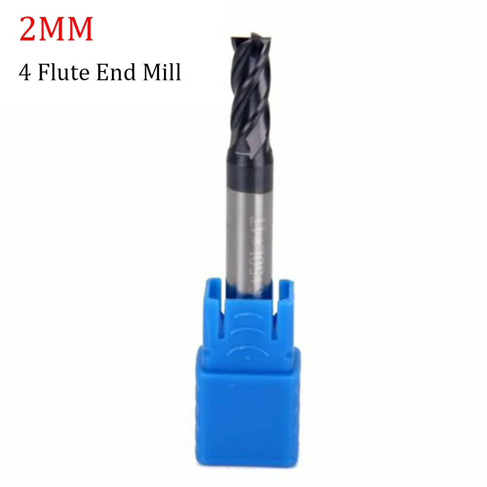 4 Teeth Solid Carbide Milling Cutter with AlTiN Coating for HPC Performance for CNC and Manual Machining of Metals