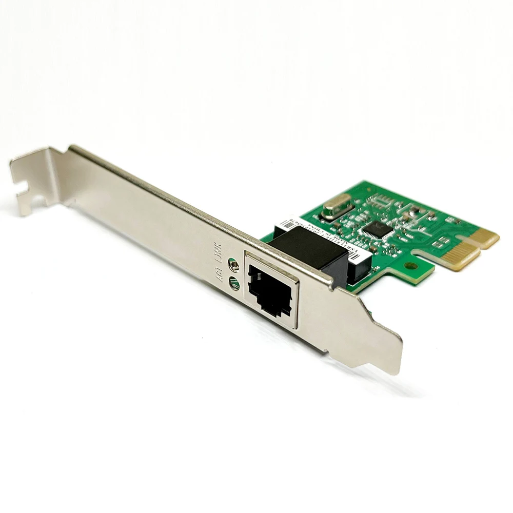 Pci-e placa de rede 1000mbps gigabit ethernet pci express 10/100/1000m rj45 lan conversor de adaptador rtl8111c chipset para desktop pc