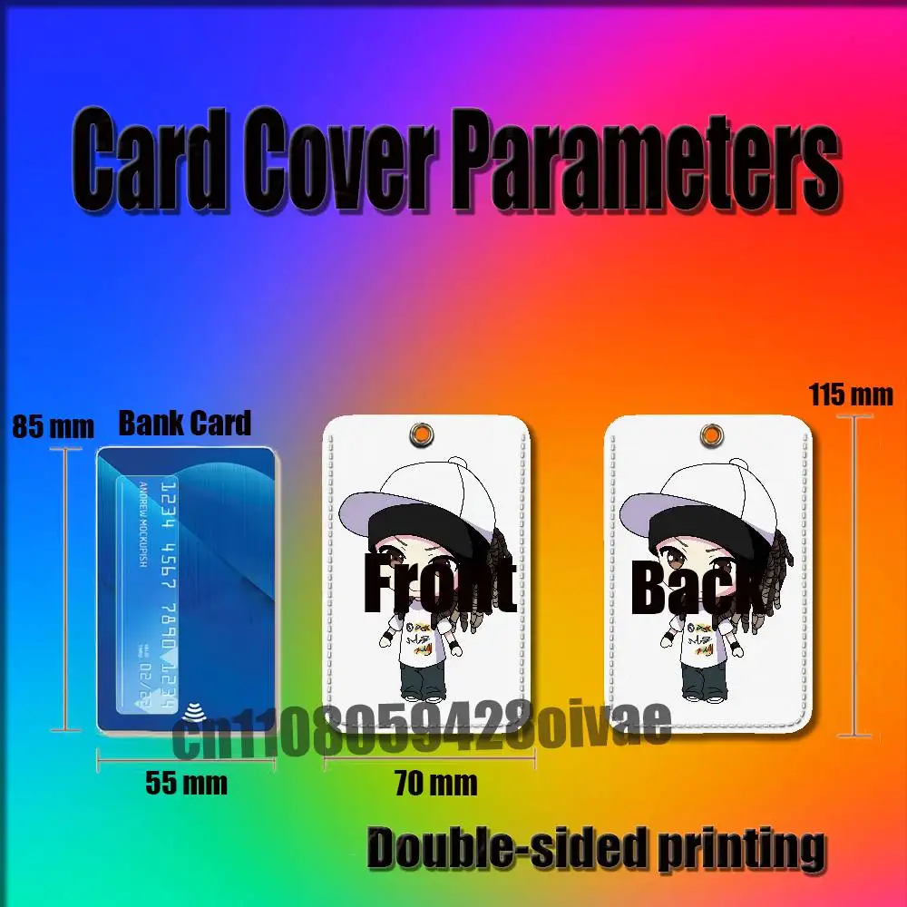 T-Tokio Hotel Tom Bill K-Kaulitz For ID Clips Credit Bank Campus Card Holder Cover Decoration PU Leather Keychain