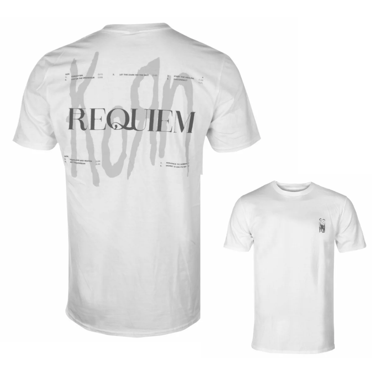 Korn Graphic Baumwoll-Band-T-Shirt Unisex Sommer Kurzarm Modemarke Tee Luxus Lässige Vintage-T-Shirts – Detail 6