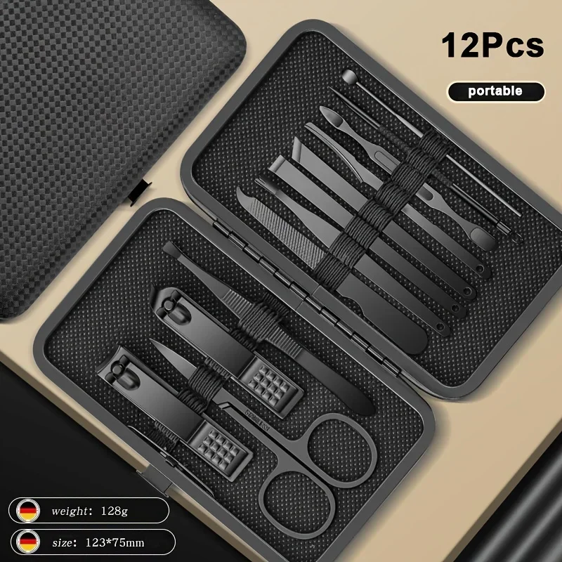 8/12/15/20/24 Stuks Rvs Manicure Pedicure Set Nagelknipper Oor Lepel Snijders schaar Huishoudelijke Schoonheid Grooming Gereedschap