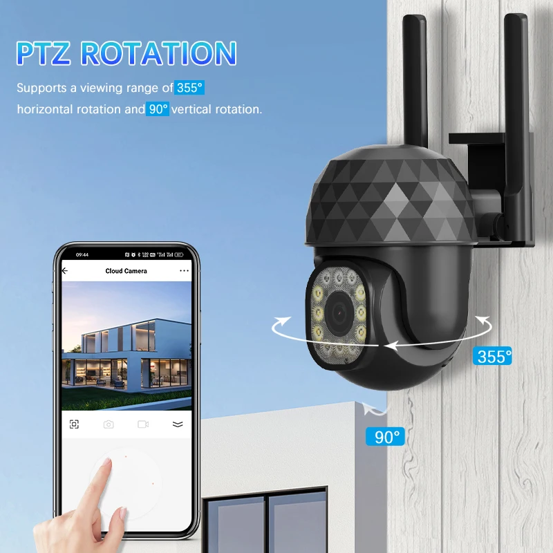 IP-камера V380 Pro 2 МП, 2,4 ГГц, Wi-Fi, 1080P