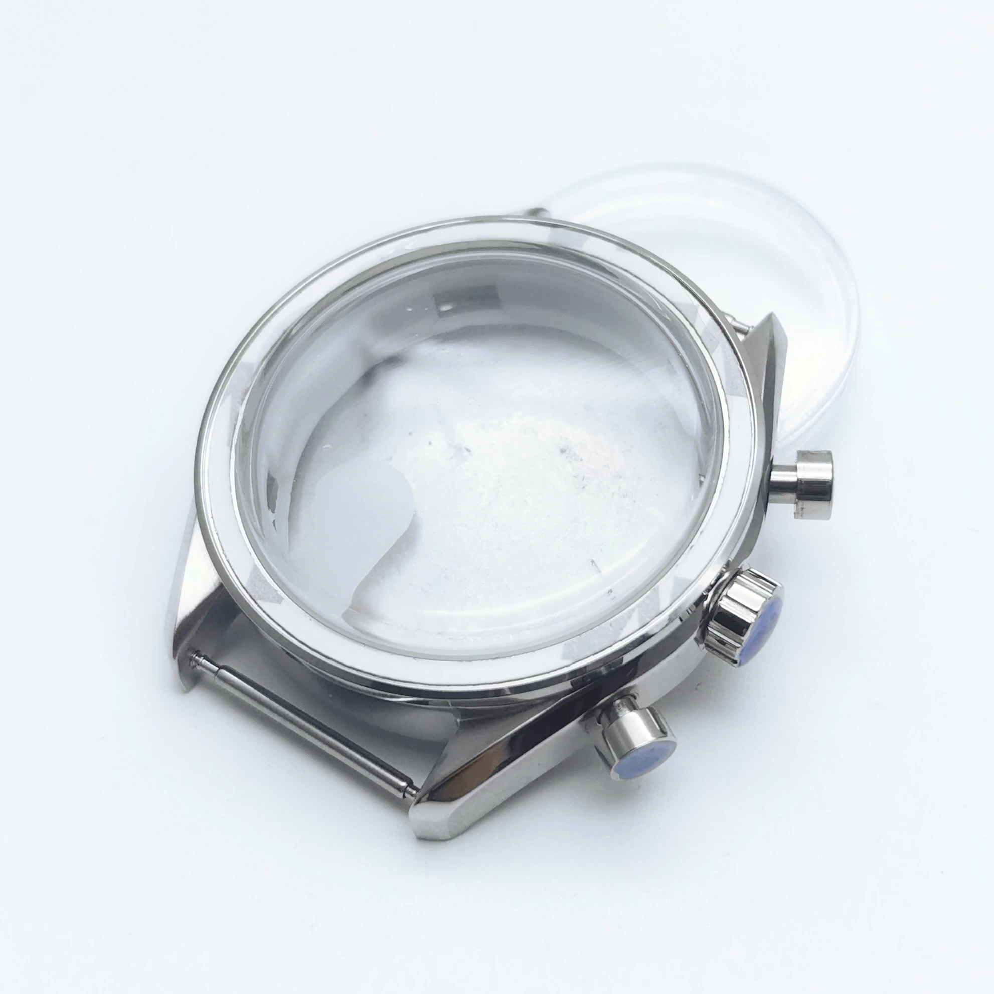 40MM Watch Case Stainless Steel Fit vk63 vk64 vk67 quartz Movement