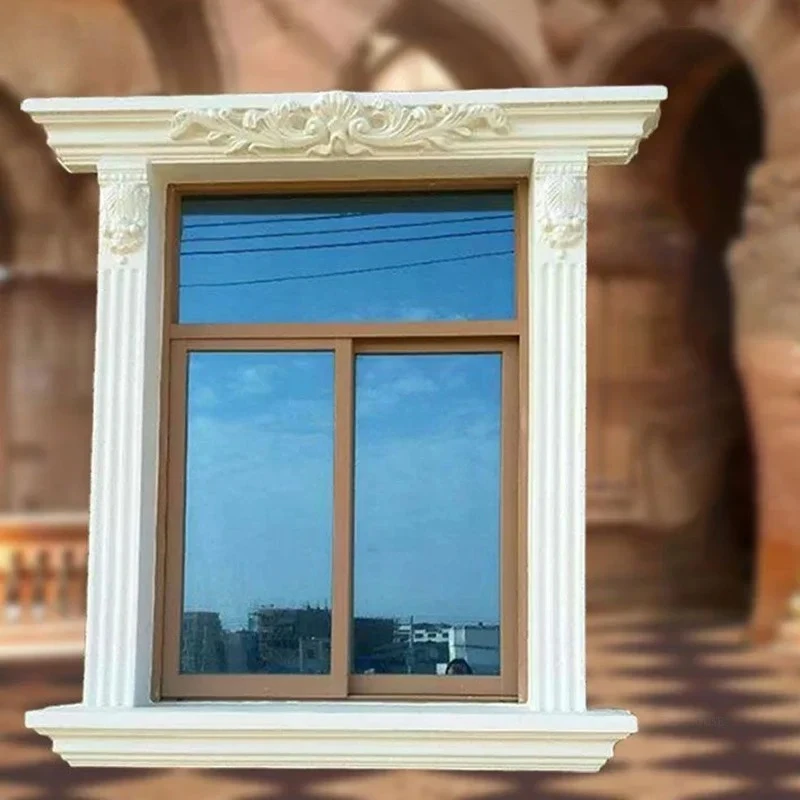 Roman Column Mold Window Cover Mold Villa Exterior Wall Window Model Cement Door Cover Window Line Construction Molds N