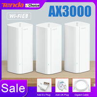 New Tenda AX3000 WiFi6 Mesh System EX/MX12 Wireless Router WiFi Upto 7000 sq.ft Wi-Fi Range Extender EU/US/UK Plug Hot Sale