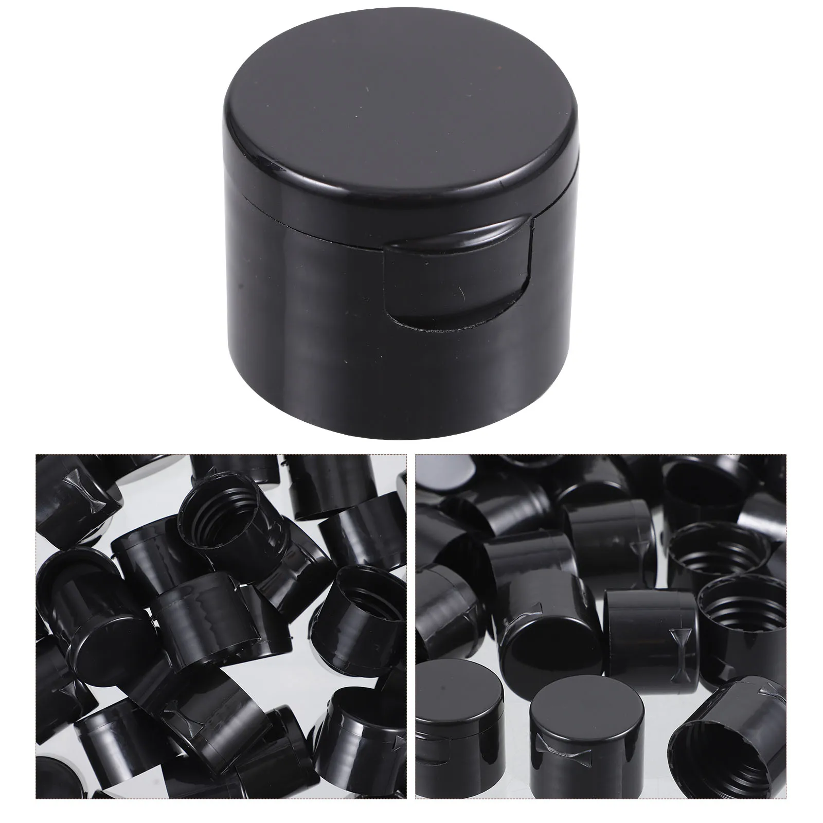 

50pcs Sports Replacement Caps Durable Plastic Push Pull Lids Leak-Proof Water Bottle Caps Reusable Mineral Soda Beverage Bottle