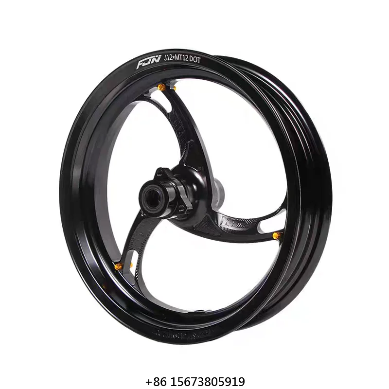 

New 12-inch Neptune Forged Aluminum Alloy Front Wheel Hub for Universal Motorcycles and Electric Bikes