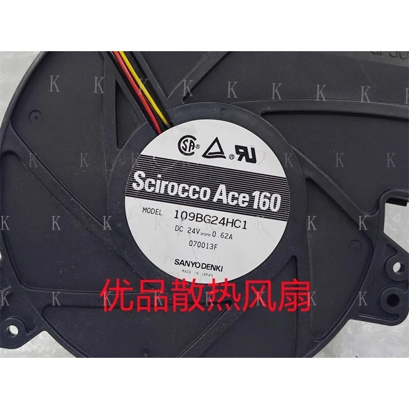 C  FOR  Sanyo 109BG24HC1 DC24V 0.62A 3pin Turbo Cooling Fan
