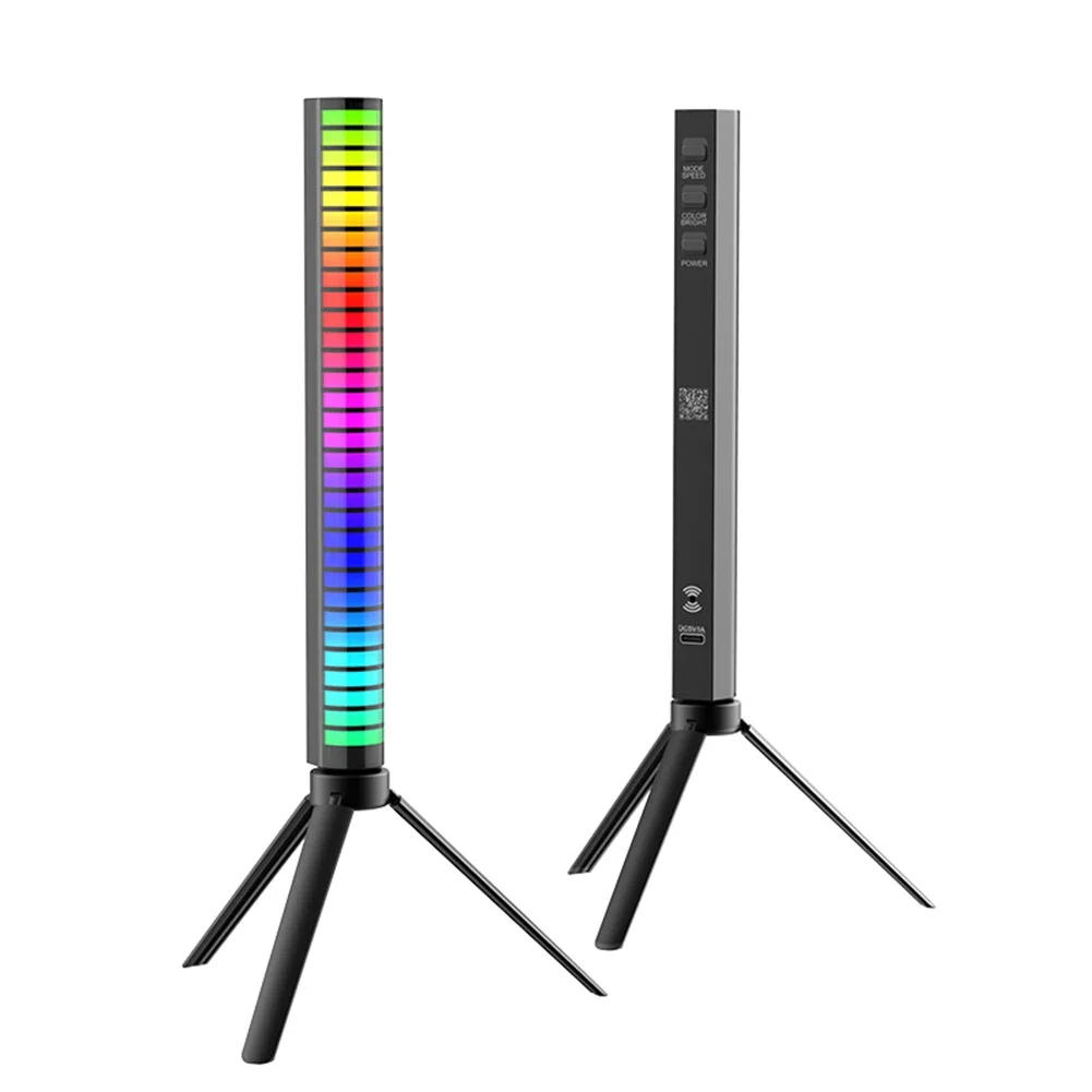 Lampka kontrolna LED z paskiem muzyczny RGB 40 LED do ładowania kontrola aplikacji muzyka atmosfera rytm Pickup lampa samochodowa