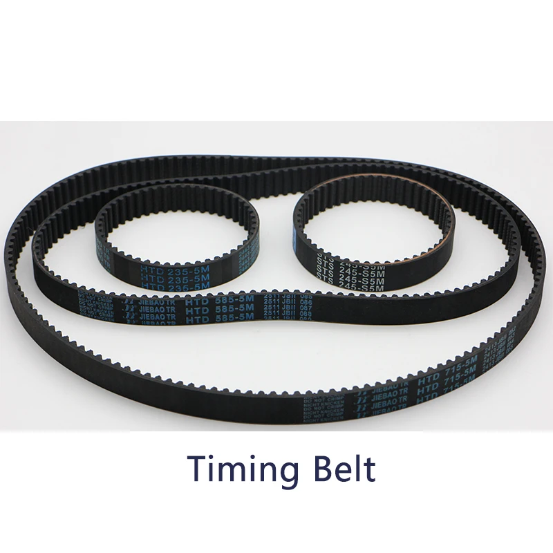HTD 5M Timing Belt 235/245/585/715/mm Length 15mm Width 5mm Pitch Rubber Pulley Belt Teeth 59 60 61 62 synchronous belt 1pcs