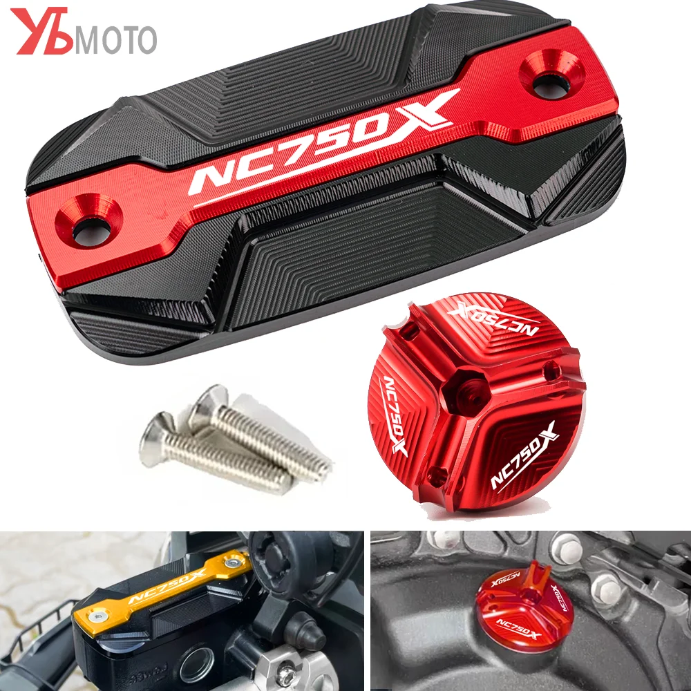 For HONDA NC750X NC 750 X NC750 X NC 750 750X 2015-2022 2023 2024 2025 Motorcycle Brake Fluid Reservoir Cover Oil Filler Cap