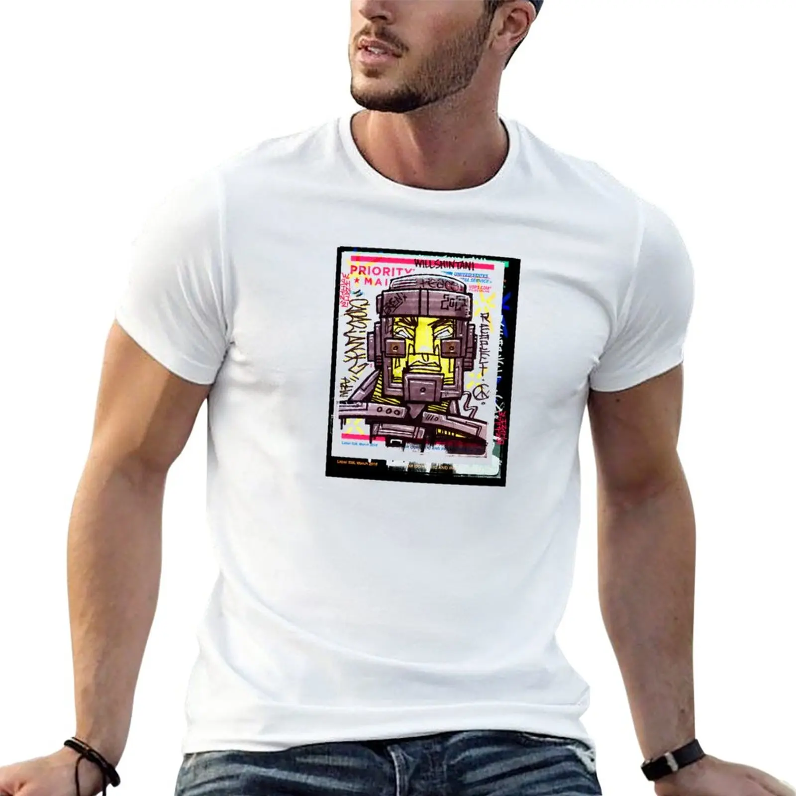 cyborg slap T-Shirt plain t-shirt custom t shirts design your own workout shirts for men