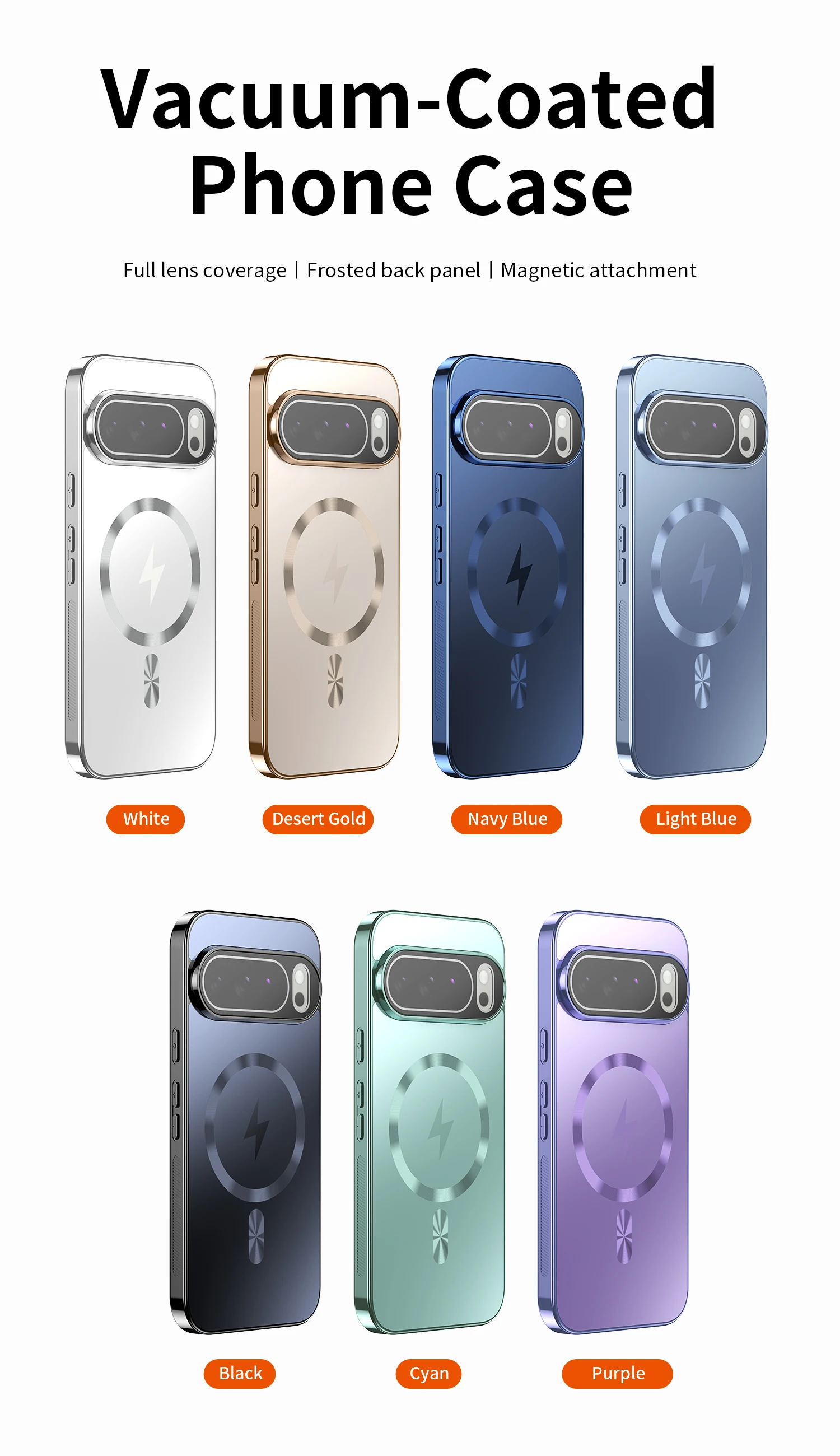 Magnetic Wireless Charging Case for Google Pixel 10Pro XL 10 9 9A 9Pro Matte Back Cover Slim & Shockproof Full Protection Cover