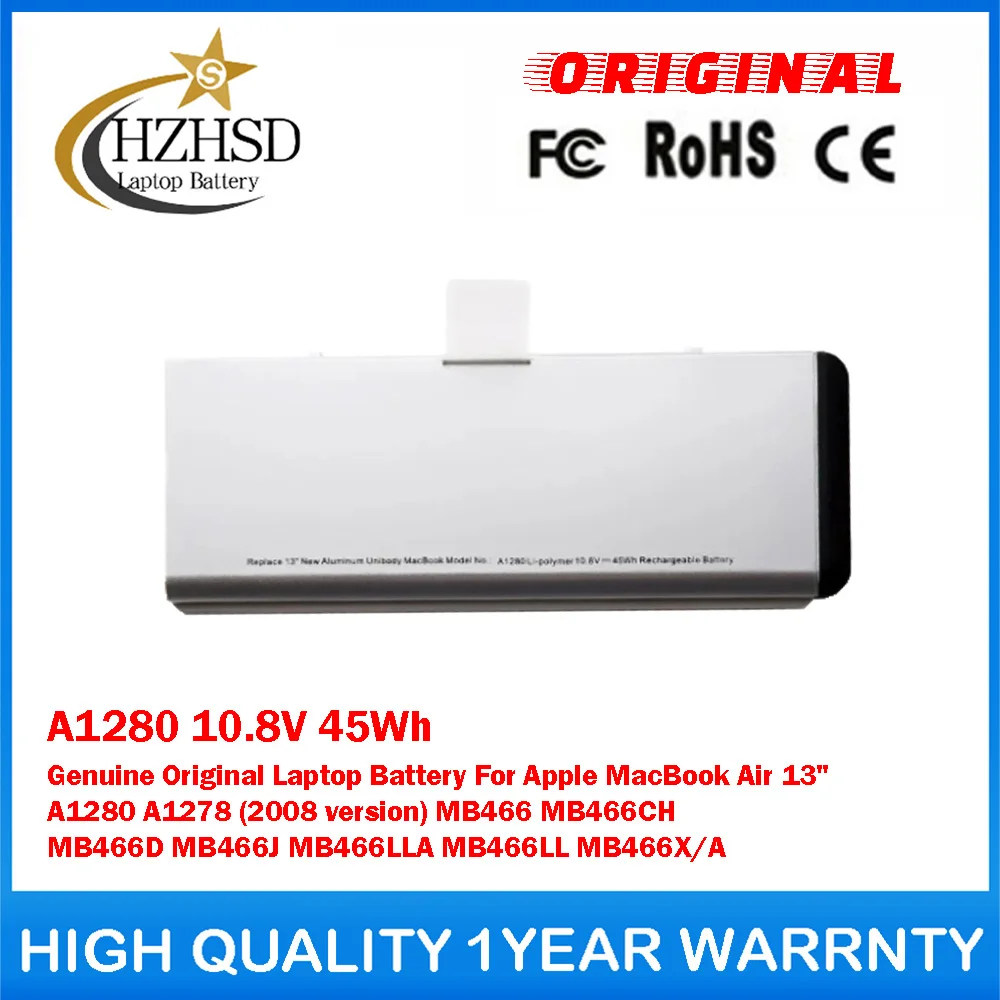 

A1280 10.8V 45Wh Genuine Original Laptop Battery For Apple MacBook Air 13" A1280 A1278(2008 version) MB466 MB466CH MB466D MB466J