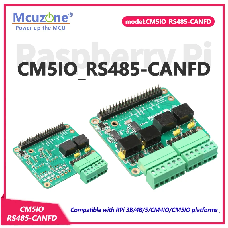 CM5IO_RS485-CANFD Module for Raspberry Pi CM5,RPi5,4B,3B,CM4