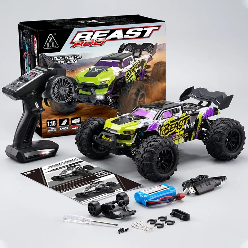 SG116PRO RC Car 1/16 Climbing Car 4WD Drive Szybki pojazd terenowy Bezszczotkowy profesjonalny wyścigowy samochód zdalnie sterowany dla dorosłych