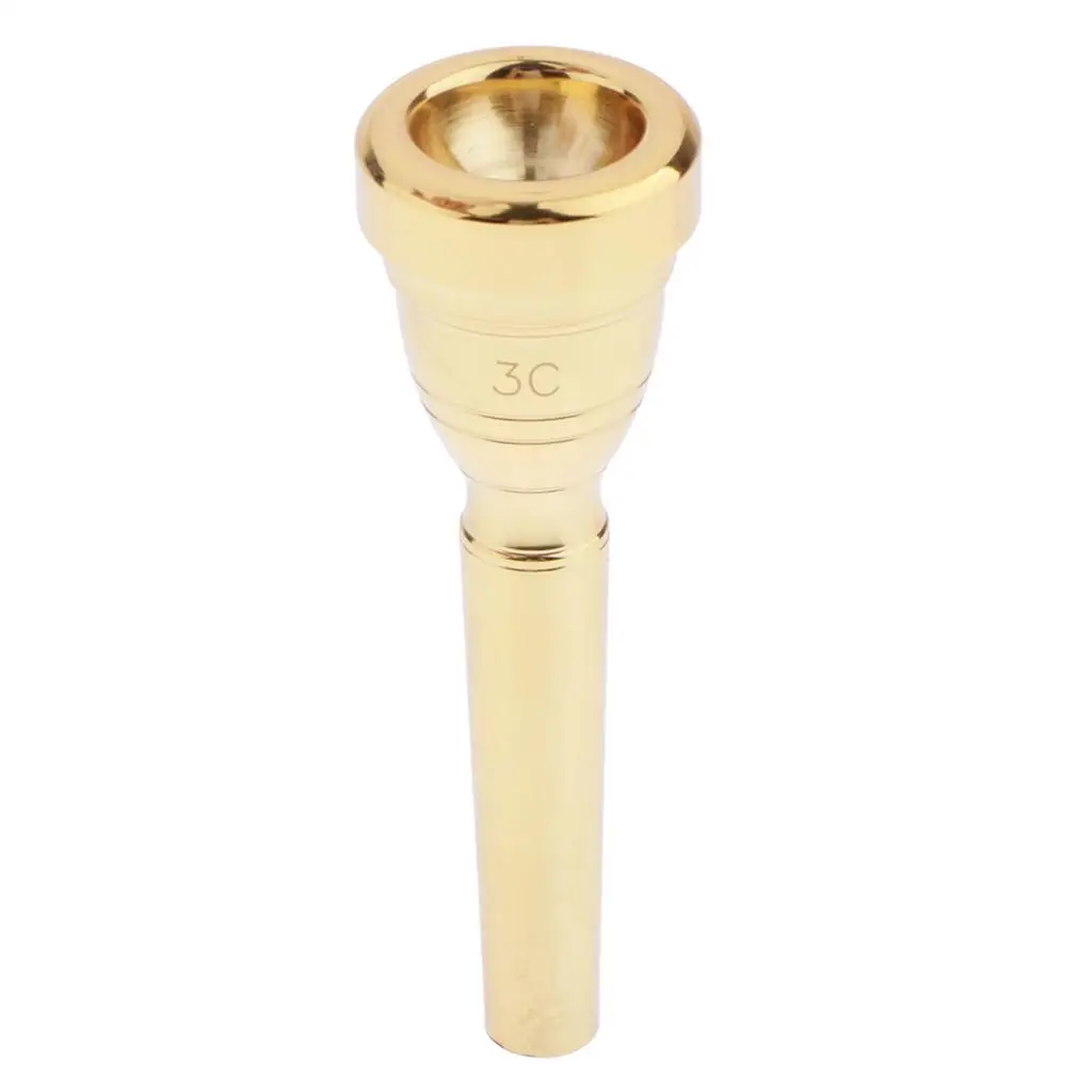 3C Size Rich Tone Shape Trumpet Mouthpiece Accessories Copper Alloy