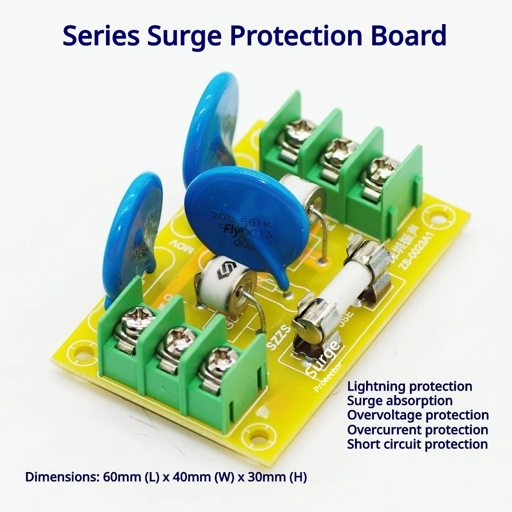 Power Surge Protection Board 110‑250V Overvoltage Surge Protector Module for Electrical Equipment Over‑Voltage Protect