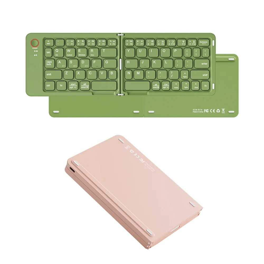 Lightweight Bluetooth Folding Keyboard Rechargeable Comfortable Wireless Notebook Keyboard Ultra-thin Portable