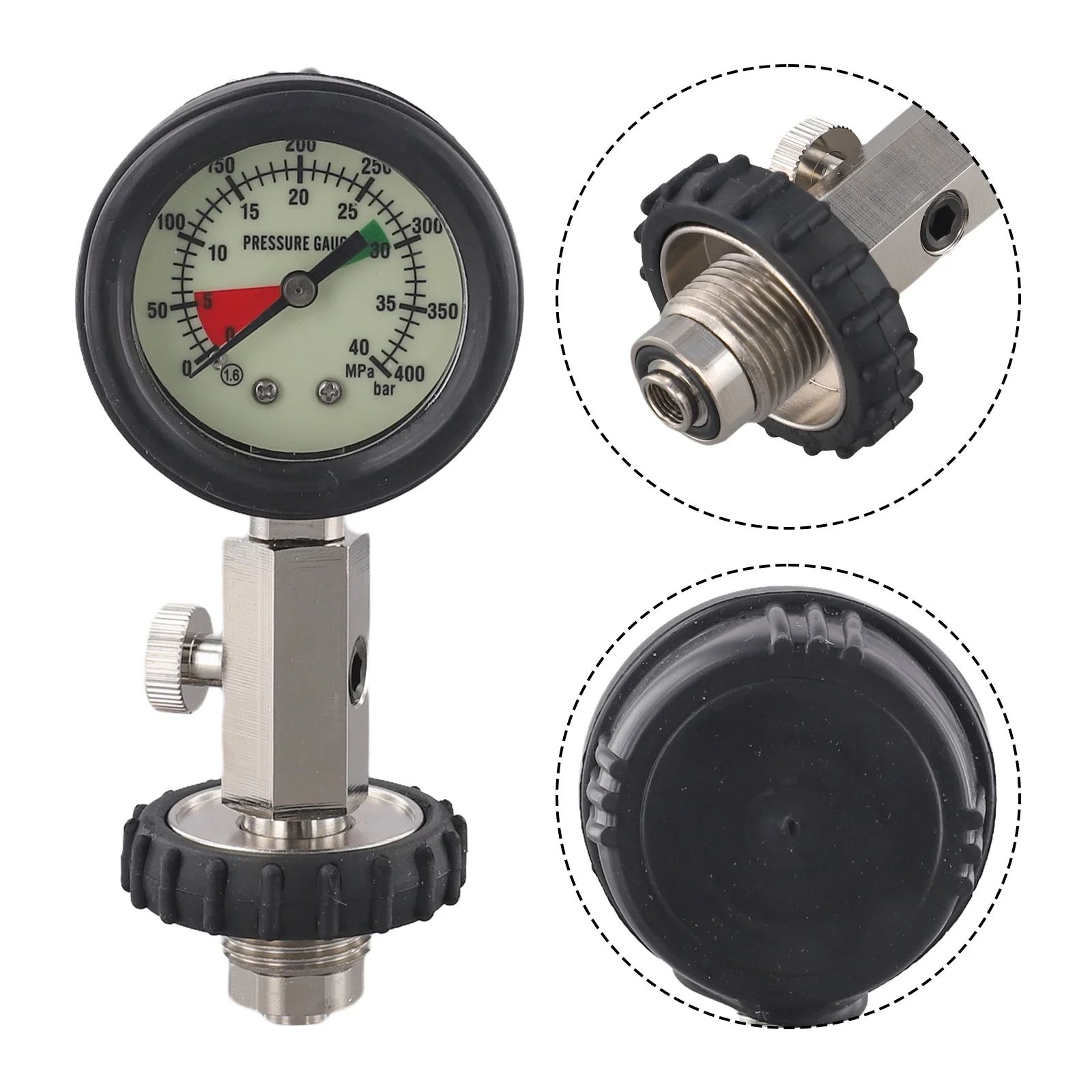 Diving Equipment Safety Monitoring Approx. 142*61*38mm Scuba Diving Pressure Gauge Equipment Portable And Lightweight