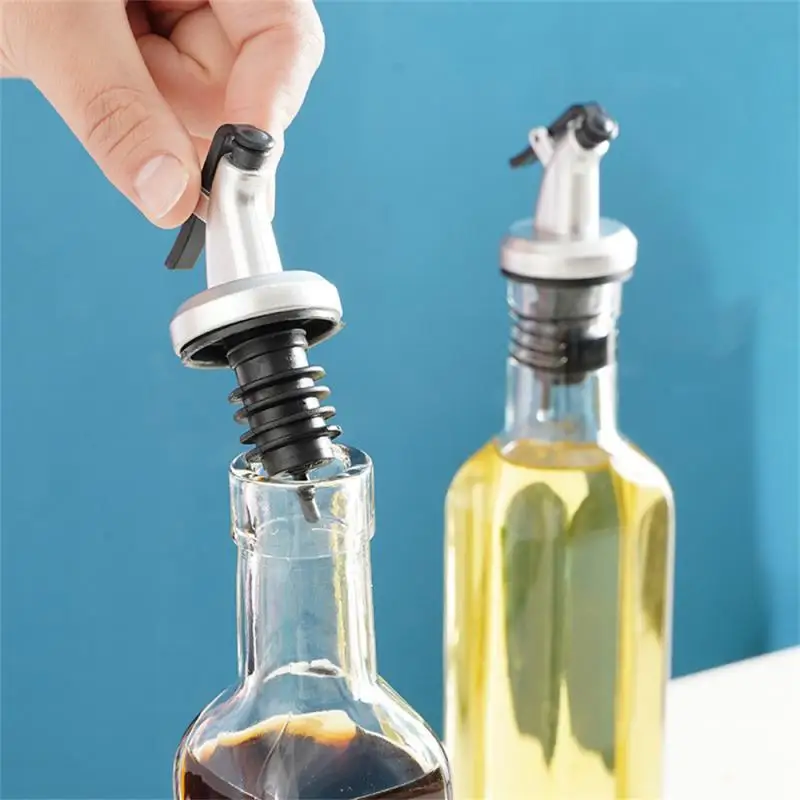 1/3pcs Olive Oil Spouts Oil Vinegar Bottle Stopper Spout Leakproof Nozzle Dispenser Creative Leakproof Silicone Bottle Stopper