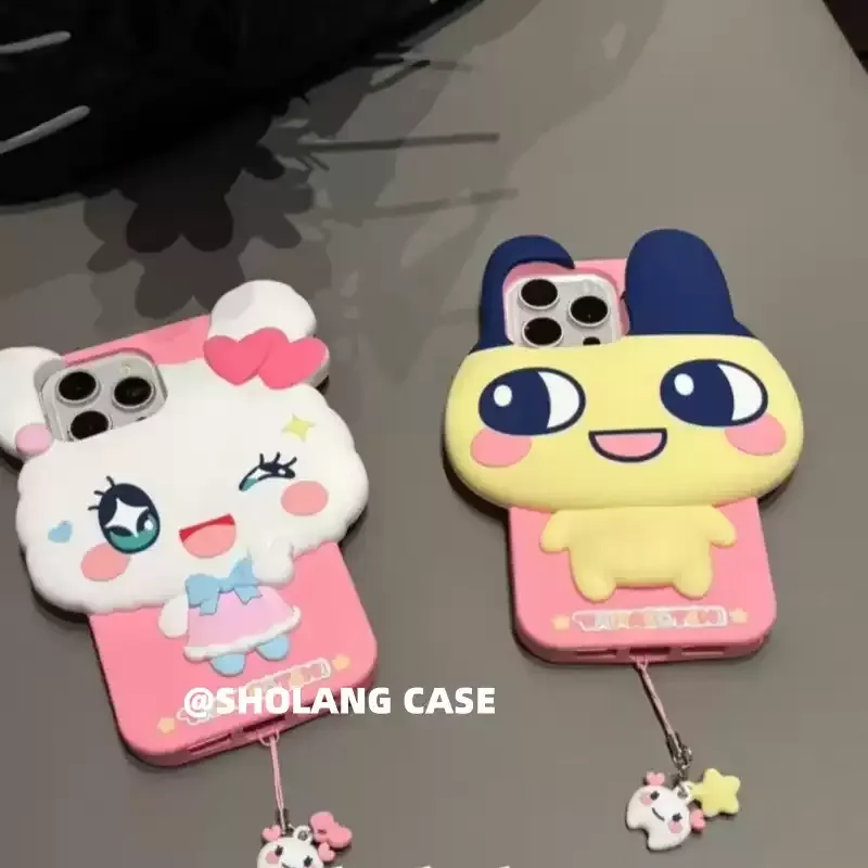 

Kawaii трехмерный чехол для телефона Mimi Ji с рисунком Тамагочи, периферийный чехол для телефона Dokugi, модель Gugijiba Ji, чехол для телефона для Iphone16promax