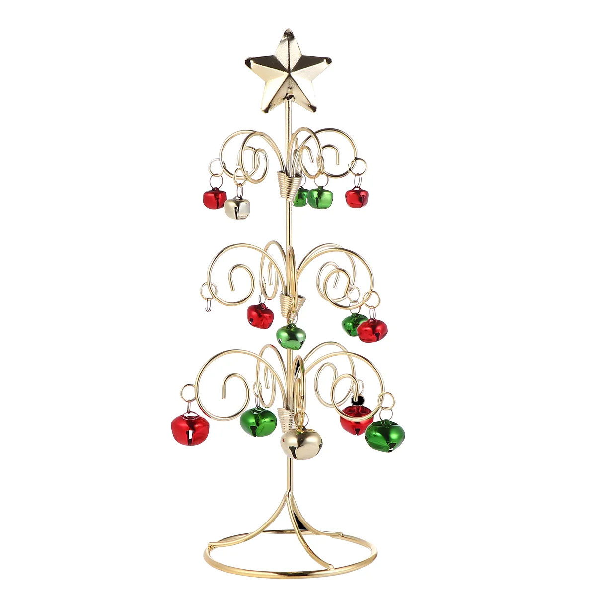 

Wrought Iron Christmas Tree Serviceable Decoration Ornaments Mini Adornment Metal Desktop Long-lasting Reusable