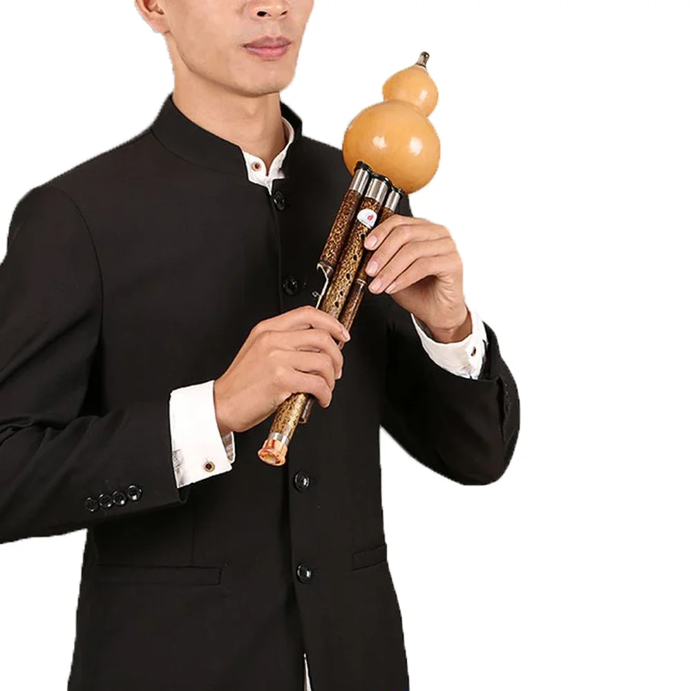 Great Sound Performance Detachable  Flute Music Instrument  Hulusi Teaching Cucurbit Instrument