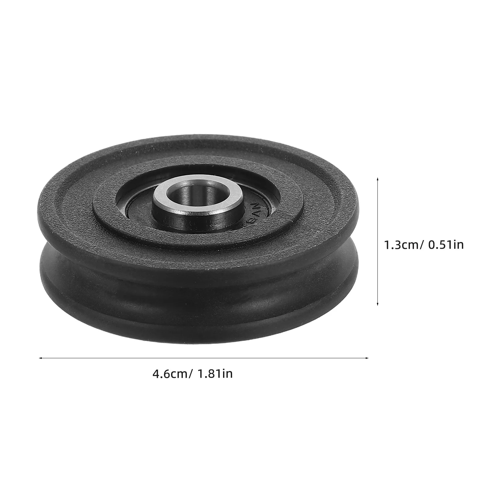 5 قطعة بكرة U-Groove قوية مطلية بالنايلون متعددة الاستخدامات للمسارات المنزلقة والأبواب والنوافذ والأدراج عملية سلسة وهادئة #2