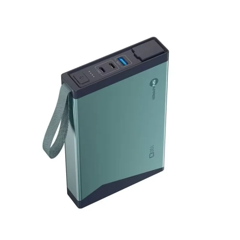 

unique Portable Power Bank with AC Outlet 100W 30000mAh 110V 220V 100W Laptop Charger External Battery Pack Power