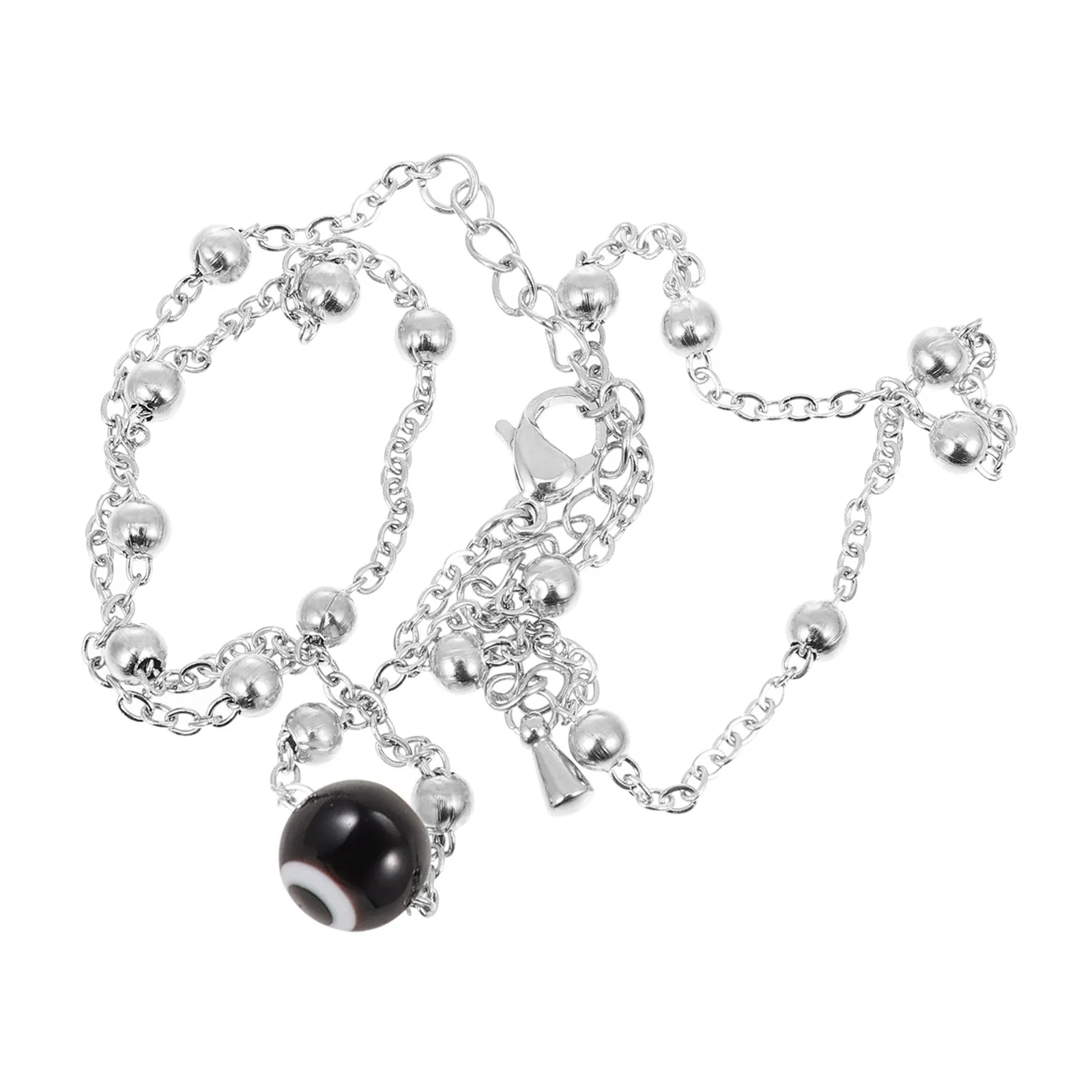 Evil Eye Necklace Zinc Alloy Pendant Clavicle Chain for Women Fashionable Delicate Lucky Charm Protective Jewelry Gift Winter