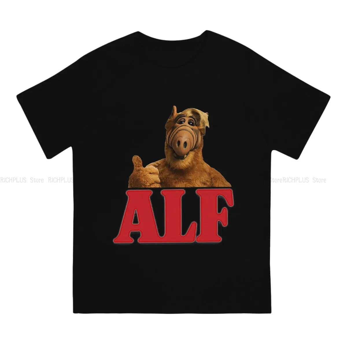 ALF The Animated Series TShirt Alien Life Form Elegant T Shirt Homme Men Tee Shirt Printing Trendy