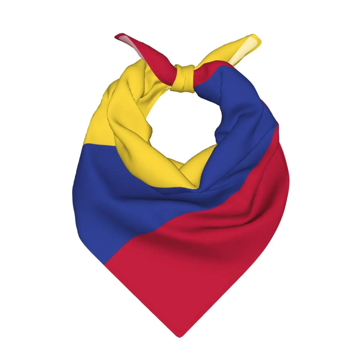 50cm*50cm Colombia Flag Scarf Head Hair Shawl Women Designer Scarfs Square Headband