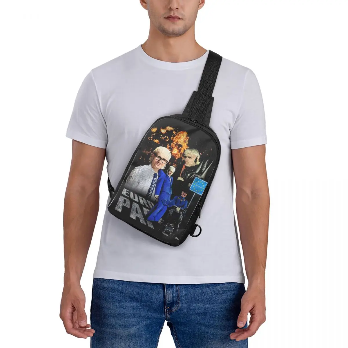 

Joost Klein Eurovisions Song Contest Chest Bag Crossbody Backpack Sling Shoulder Bag For Men Traveling Hiking Daypack