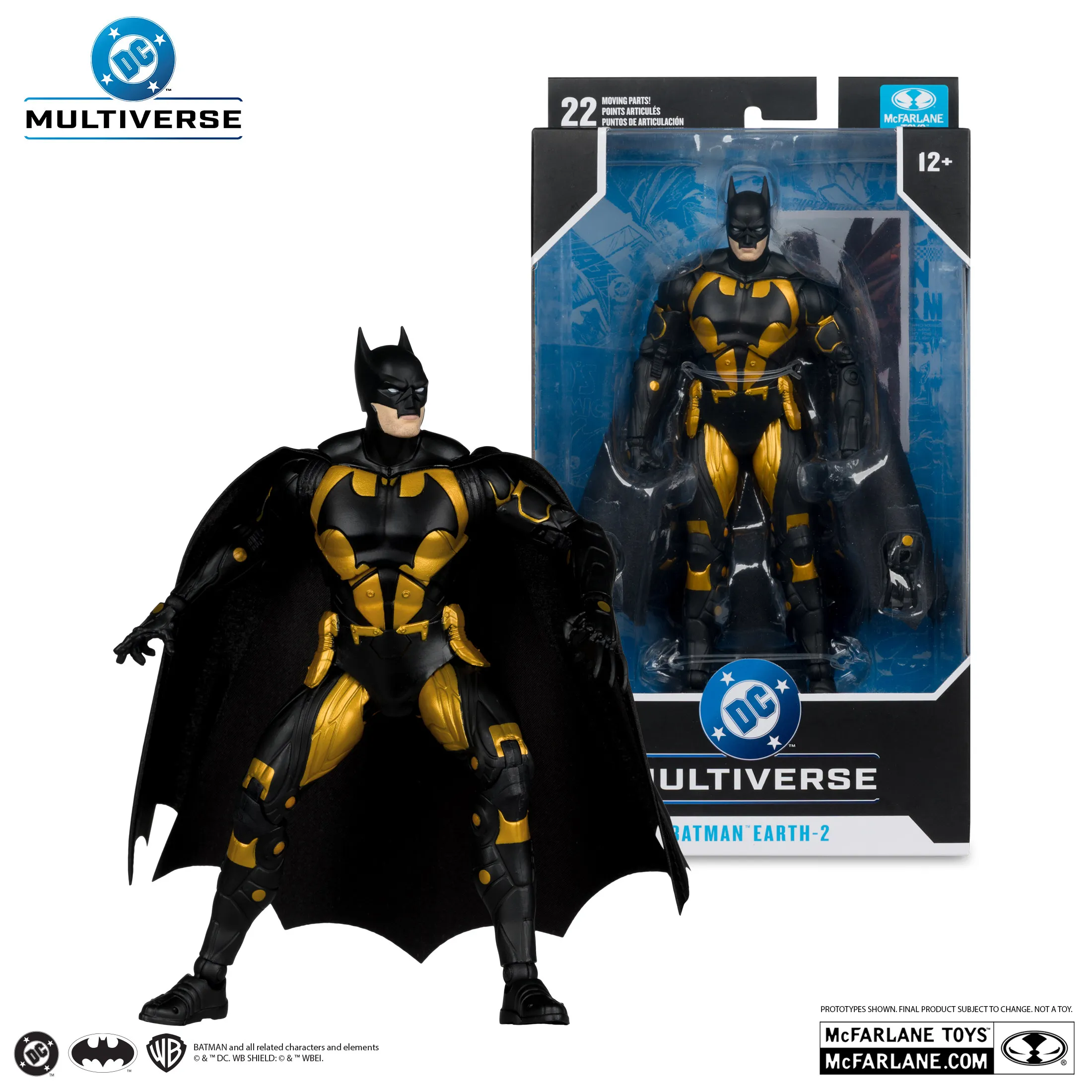 

Оригинальная коллекционная фигурка Бэтмена из DC Multiverse Earth-Two в масштабе 1/10, полностью подвижная, для декора рабочего стола, игрушка для фанатов комиксов