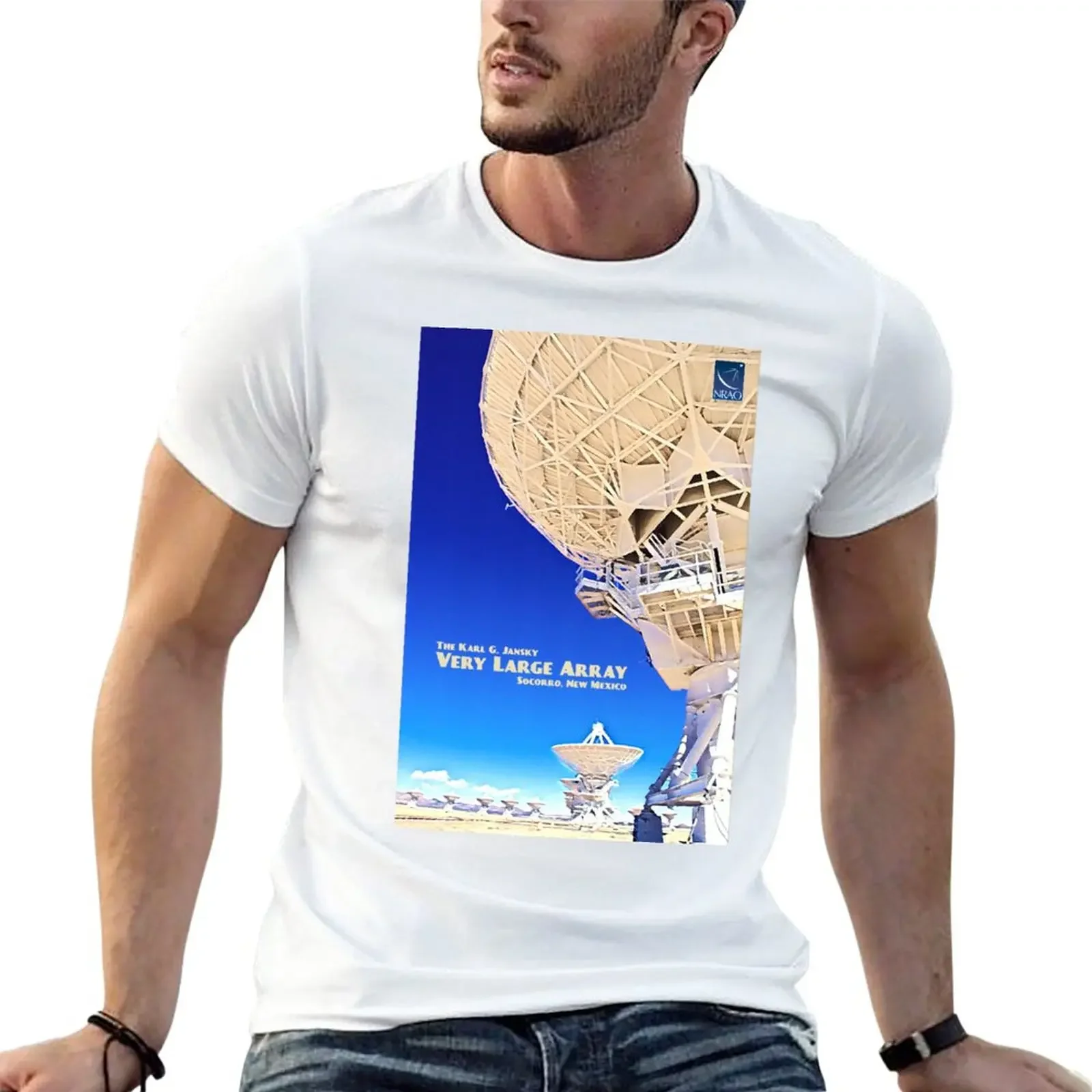 Very Large Array Travel Poster T-Shirt cute clothes tees black t shirts for men