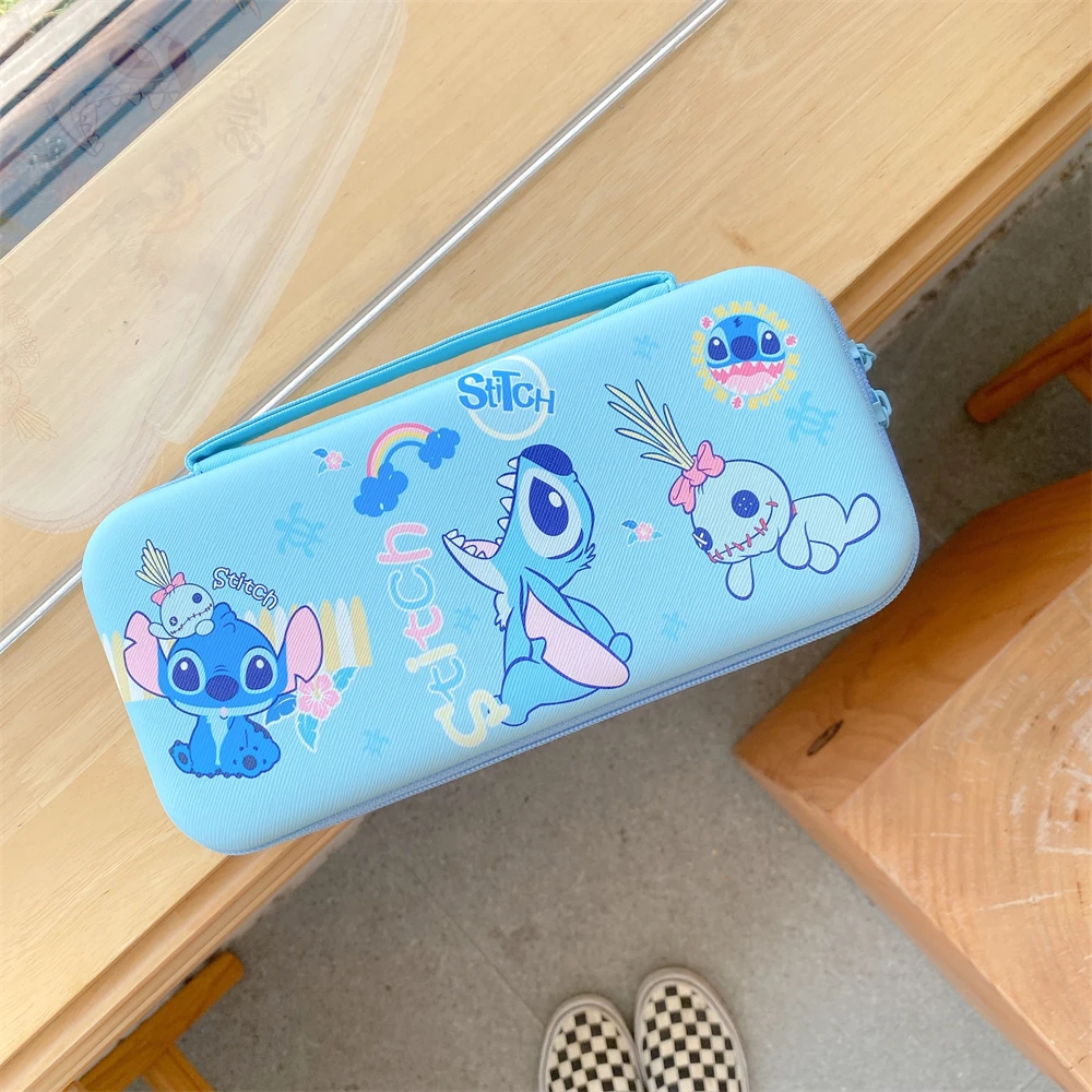 Storage Bag for Nitendo Switch NS Oled Game Console Protective Case Disney Mickey Minnie Sanrio Kitty Leopard Pattern Cover