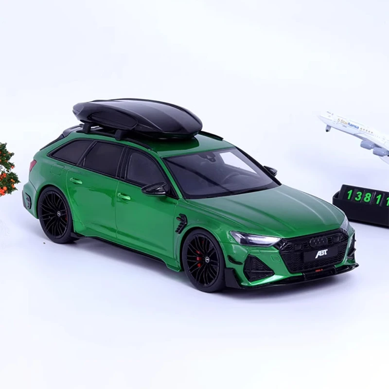 Original 1:18 Scale Audi RS6 C8 ABT Wagon Simulation Resin Car Model Static Display Collectible Toy Gift Souvenir Decration