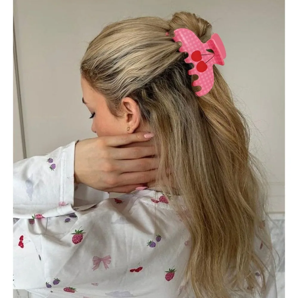 

Creative Cherry Starfish Hair Claw Acetate Ocean Acetic Acid Hair Clip Shark Clip Hair Accessories Sea Star Grab Clip Female