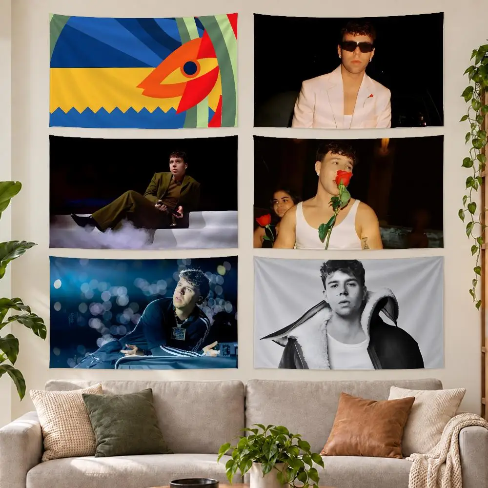 Pop Rapper Q-Quevedo Tapestry Outdoor Parties Bedrooms Living Rooms Dorm Rooms Wall Decor Banners Gifts