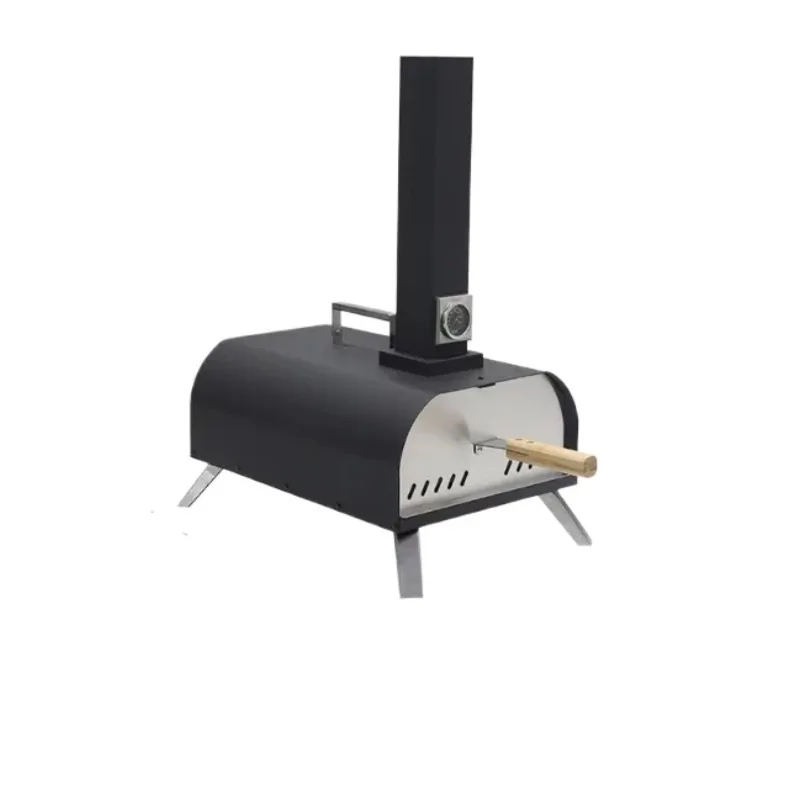 12 inch wood burning manual rotating pizza oven outdoor small wood burning pellet pizza oven