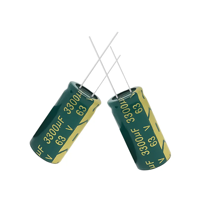 5pcs High Frequency Low Resistance Electrolytic Capacitor 63v3300uf 18X36mm LED Power Adapter High Temperature Resistant